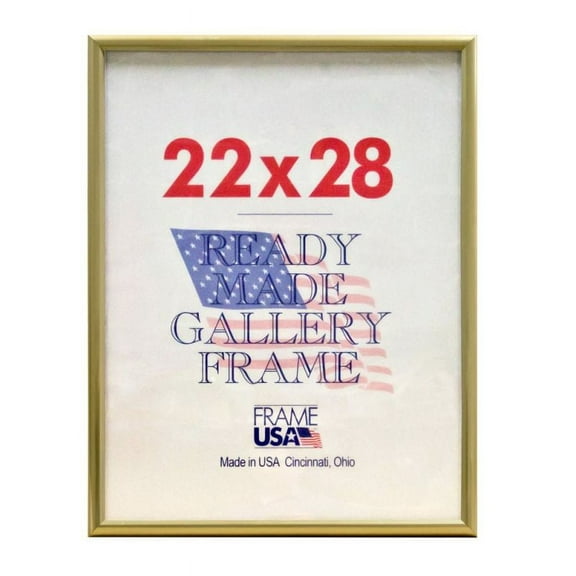 Frame USA 22" x 28" Poster Paper Picture Frames, Gold