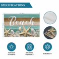thumbnail image 6 of Starfish Placemats Set of 4, Coastal Coral Ocean Teal Green Brown Wood Grain Placemats for Dining Table, Place Mats for Kitchen Tabletop, Waterproof Wipeable Dining Table Mats Set, 6 of 9