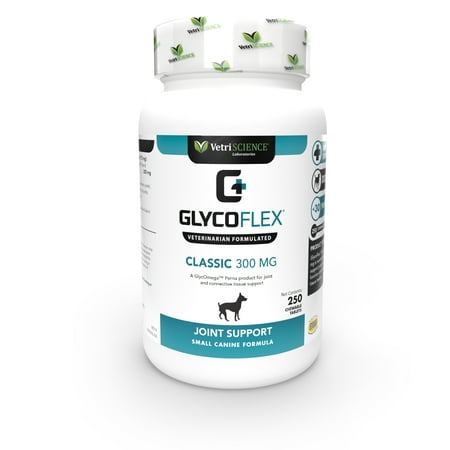UPC: 0026664155023 | VetriScience GlycoFlex Classic Hip & Joint Support Supplement for Dogs 300 mg 250 Capsules