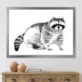thumbnail image 3 of Designart 'Black and White Portrait Of Raccoon' Farmhouse Framed Art Print, 3 of 4