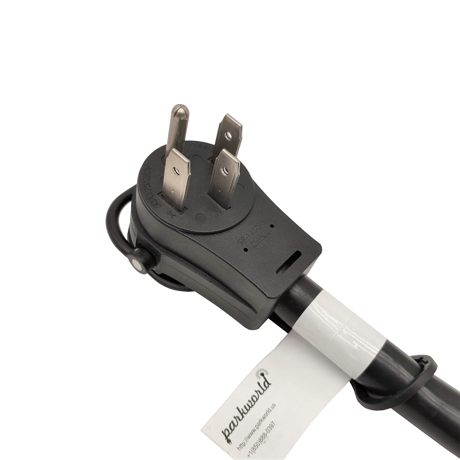 Parkworld 62008 RV 50A Splitter Adapter Cord 14-50P to 14-50R & 10-50R Industrial 3-Prong 50A 250V Female (1.5FT)