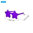 thumbnail image 2 of 8 Pcs Star Shaped Sunglasses for Beach Party Rainbow Glass Birthday Purple, 2 of 6