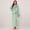 Light Green, variant on Womens Hooded Plush Long Robe, Soft Warm Fleece Bathrobe for Women Fluffy Cute Spa Robe( Lavender, S/M)