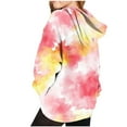 thumbnail image 6 of Byworldtasic Womens Sweatshirts Hoodies for Women Tie Dye Oversized Sweatshirt Plus Size Loose Fit Cute Hoodie Drawstring Fall Pullover with Pocket, 6 of 6