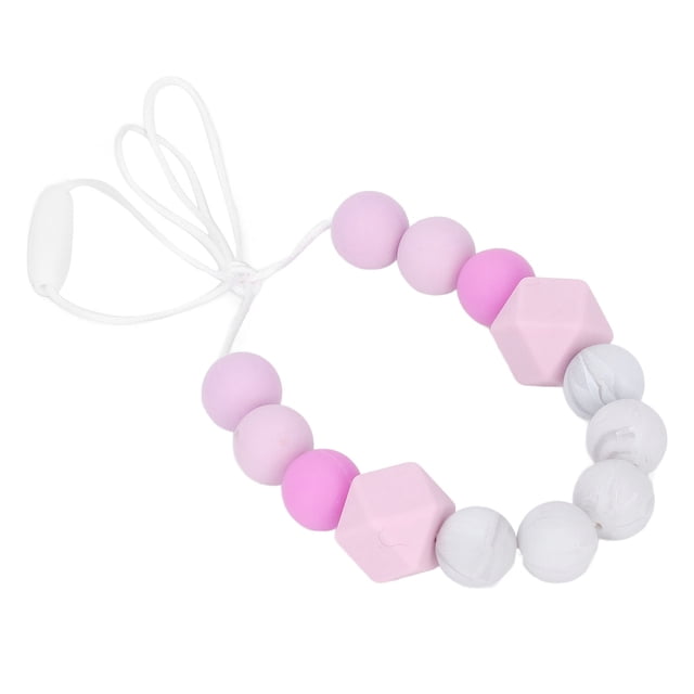 Collar de dentición con cuentas, collar de dentición para bebés, collar de dentición para niños pequeños, collar de dentición para bebés de juguete, durabilidad probada en el tiempo