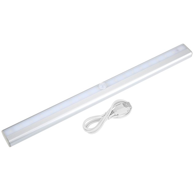 20 bombillas de color blanco cálido para armarios y guardarropas, encendido y apagado automático a través de USB, luz nocturna LED inteligente con detección de movimiento