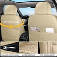 thumbnail image 4 of Fit for Chevrolet Malibu 2005, Premium Leather 5 Seats Full Set With a Headrest and Lumbar Support Protect and Upgrade Seats, Beige Car Seat Covers, Beautify the Interior of Old Cars, 4 of 7