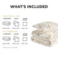 thumbnail image 7 of Comfort Spaces Full/Queen Size Comforter Sets, 4-Piece Bedding Set for All Season, Ivory and Gold Comforter Bed Set, Geometric Metallic, 7 of 7