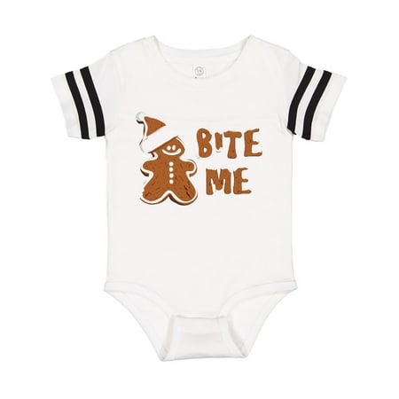 

Inktastic Bite Me Gingerbread Gift Baby Boy or Baby Girl Bodysuit