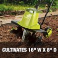thumbnail image 3 of Sun Joe 13.5-Amp 16-Inch Electric Tiller/Cultivator with 6-In Wheels, 3 of 6