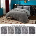 thumbnail image 5 of Funda de almohada de satén para cabello y piel Queen - Juego de 2 fundas de almohada de seda gris oscuro de 20" x 30" - Juego de 2 fundas de almohada de satén con cierre envolvente, 5 of 5