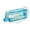 Blue, variant on Pen Case Large Capacity Clear Pencil Case with Zipper Multicolor Plastic Pencil Case Visible Pen Box for Classroom Office, Teen Student College Travel Supplies