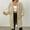 Khaki, variant on GuzomFashion Womens Brown Oversized Waffle Knit Hooded Coat - Soft Stretch Full-Zip, Casual Style, S-XXL,Size 2XL
