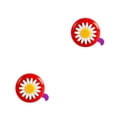 thumbnail image 3 of Transemion Daisy Flower Children Cycling for Handlebars Multi-color Bell Alarming Bike Decor red purple 2Set, 3 of 6