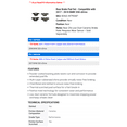 thumbnail image 2 of Rear Brake Pad Set - Compatible with 2017 - 2018 BMW 330i xDrive, 2 of 2