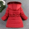 thumbnail image 4 of YunPes Teen Girls down Coat Kids Winter Mid Length Puffer Jacket Fleece Hooded Thick Warm Comfy Padded Jackets Windproof Outerwear, 4 of 4