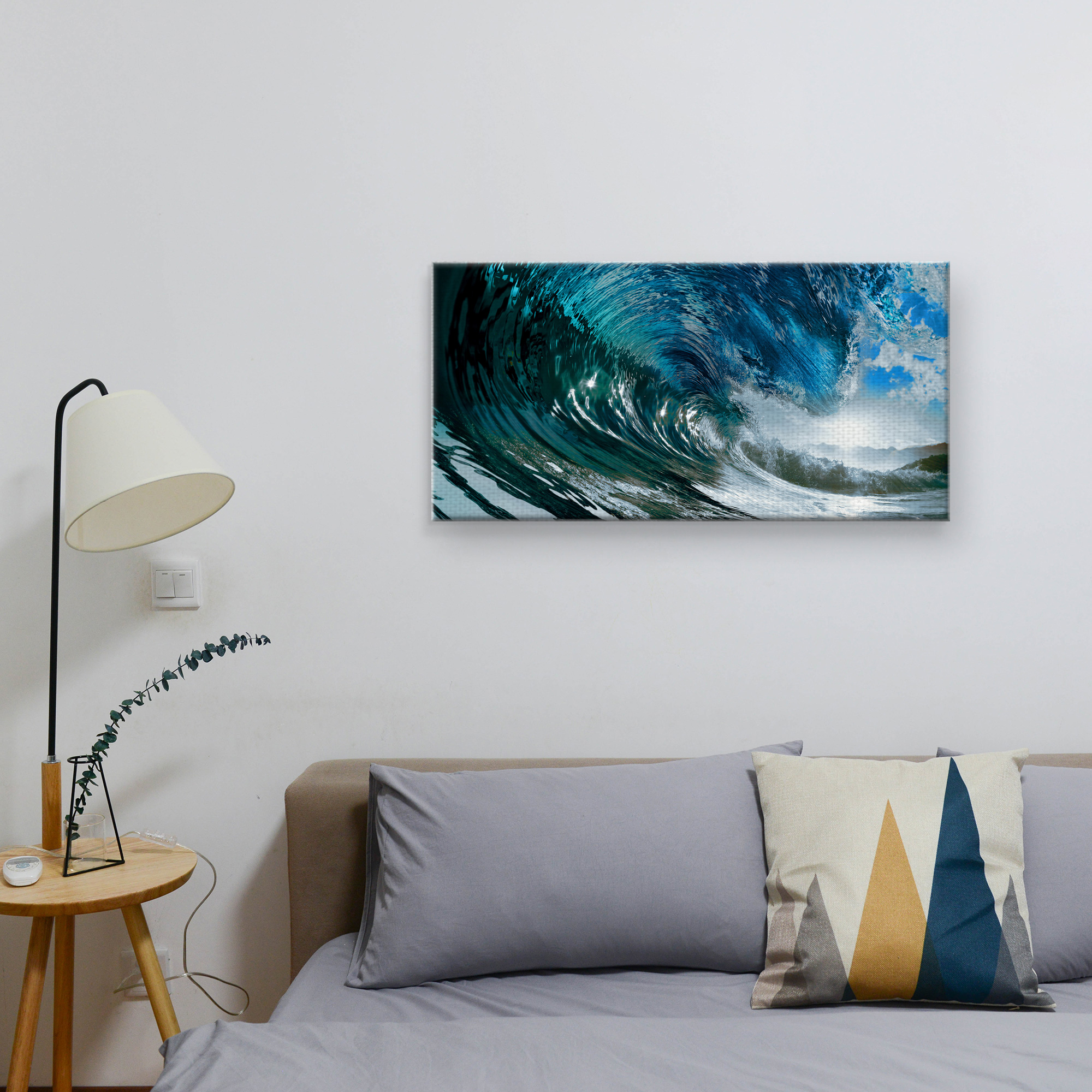 Masterpiece Art Gallery The Great Ocean Wave by PhotoINC Studio Canvas Art Print 17" x 34"