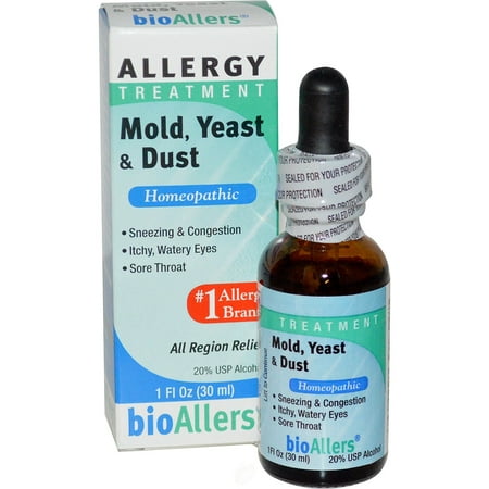 Natra-Bio/Botanical Labs bioAllers Mold/Yeast/Dust Allergy Relief 1 Ounce, Pack of (Best Meds For Mold Allergy)