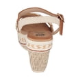 thumbnail image 3 of GC Shoes Women's Open Toe Memory Foam Summer Espadrille Wedge Sandals, Braided Strap Ankle Platform Heels, Cheri/Tan/6, 3 of 4