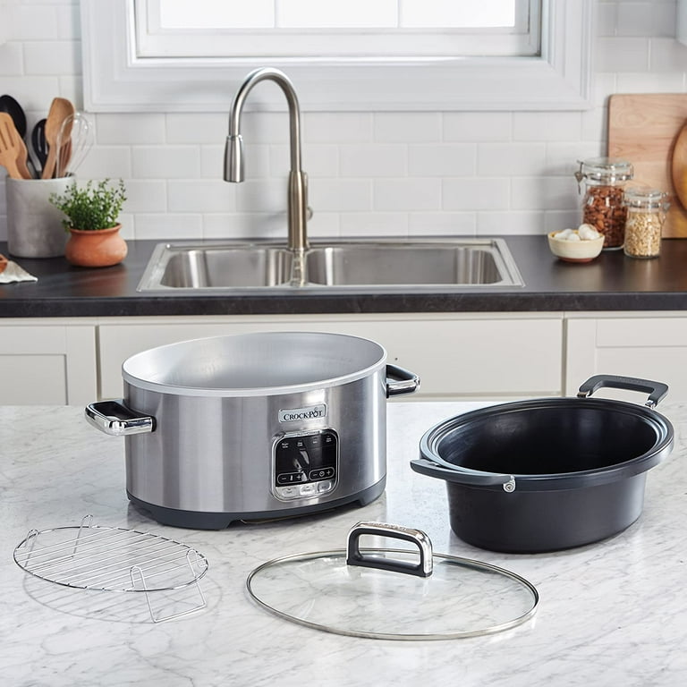  Crock-Pot® 3-in-1 Multi-Cooker, Stainless Steel: Home