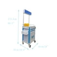 thumbnail image 5 of Techtongda ABS Surgical Anesthesia Cart Physiotherapy Cart Multifunctional Nursing Emergency Vehicle Emergency Trolley with Universal Wheels, 5 of 16