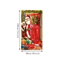 thumbnail image 5 of Christmas Door Cover, 72 x 36 Inch Christmas Decorations for Front Door, Red, 5 of 5