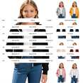 thumbnail image 3 of Girls Fashion Zip Up Hoodies Kids Cute Cropped Sweatshirt Teen Trendy Preppy Hooded Jacket Lightweight Fleece Lined Outerwear, 3 of 9