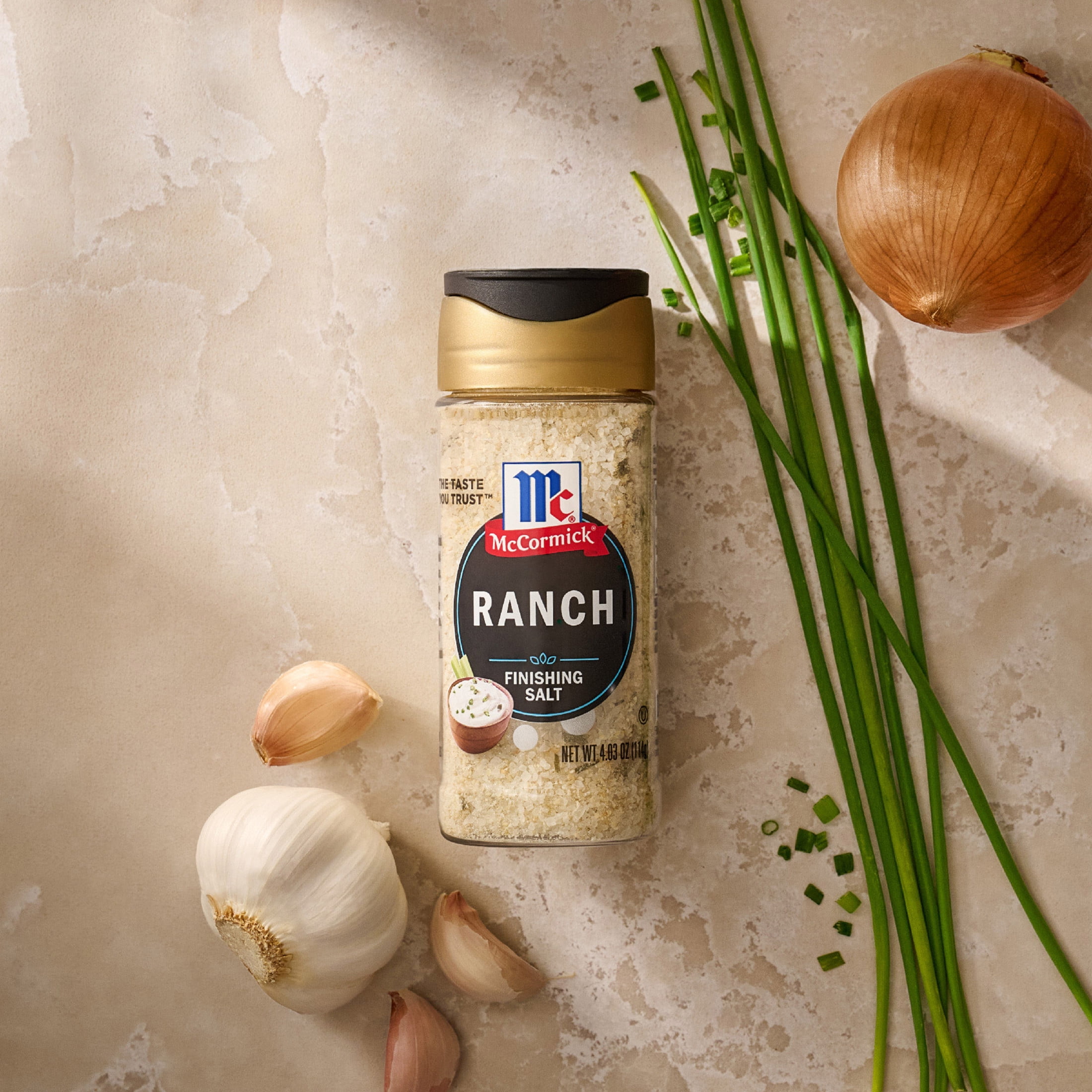 (3 pack) McCormick Kosher Ranch Finishing Salt, 4.03 oz Bottle