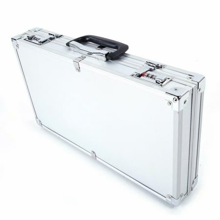 Clearance! 45*25*7.5cm Aluminum New Framed Locking Gun Pistol HandGun Lock Box Hard Storage Carry Case