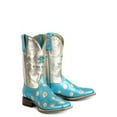 thumbnail image 3 of Women's Tin Haul Polka Dot Diva Boots With Petal Pony Sole Handcrafted Blue, 3 of 3