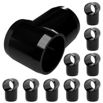 FORMUFIT PVC Fitting, Slip Slip Tee Hinge, Furniture Grade, 1/2” Size, Black, 10-Pack (F012STE-BK-10)
