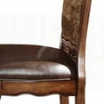 thumbnail image 4 of Beige Cherry Oak Counter Height Dining Chairs (Set of 2) - With Wood Carved Front Legs and Claw Feet, 4 of 5