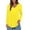 Yellow, variant on EDFBUYKRS T Shirts for Women Crew Neck Long Sleeve Womens Shirts Casual Loose Fit Fall Tops L