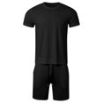 thumbnail image 4 of Mens Short Set 2 Piece Set Casual T Shirts & Shorts Mens Summer Outfits Beach Wear Clothing Mens Vacation Outfits, 4 of 6