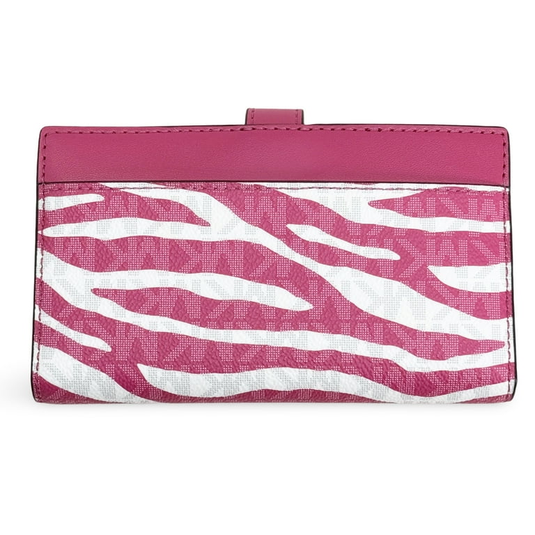 Michael Kors Women's Greenwich Medium Zebra Signature Logo Snap
