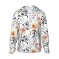 thumbnail image 2 of Uemuo Lilies Flowers Pattern Women's Full Zip UPF 50+ Sun Protection Hoodie Jacket Long Sleeve Sun Shirt Hiking Outdoor Performance with Pockets-3X-Large, 2 of 9