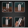 thumbnail image 3 of Manual Coffee Bean Grinder Stainless Steel Hand Coffee Mill Ceramic Burr for Aeropress, Drip Coffee, Espresso, French Press, Turkish Brew, coffee gift, 3 of 5