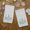 thumbnail image 3 of Easter Kitchen Towels Set of 2,Colorful Bunny Dish Towels 18x26 Inch Drying Dishcloth,Farmhouse Home Seasonal Spring Decorations, 3 of 6