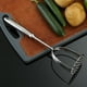 thumbnail image 2 of Machacador de patatas de metal, de acero inoxidable, con mango, herramienta de cocina, 2 of 6
