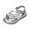Silver, variant on HUANBAI Girls Sandals For Everyday Wear Lightweight Breathable Casual School Outdoor Summer Spring Footwear For Kids Age 4 12 4-4.5 Years
