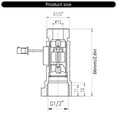 thumbnail image 3 of 1-30L/min Liquid Flows Sensors Full Brass Housing DN15 Water Flows Sensors 3.5-24V for Tankless Water Heaters, 3 of 8