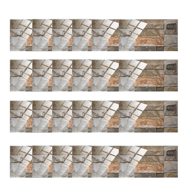 TIMIFIS Dish Towel Ceramic Paste Wall Paste Brick Grain Crystal Film Ceramic Tile Paste Sticker Home Decor