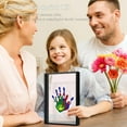 thumbnail image 2 of Family Handprint Kit, 8x10 DIY Keepsake Shadow Box Frame with Polished Plexiglass & Paint, Baby Hand/Footprint Memory Gift for New Parents, Baby Shower, Mother's Day, 2 of 7