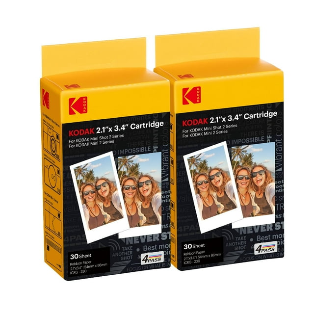 Cartucho de película KODAK 4PASS 60 hojas de 5,4 x 8,6 cm para Mini 2 Retro