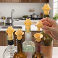 thumbnail image 4 of Bouchon Verseur en Silicone Drôle Bouchons de Bouteille de Chat pour Fraîcheur Réutilisable Scellant de Bouteille de Boisson Gadgets de Cuisine Port pour Bouteille de Cuisson Bouchons Rétractables Ensemble Évident avec Bouchon C Bouchon de Bouteille, 4 of 4