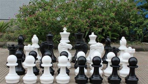 MegaChess 16 Inch Plastic Giant Chess Set With Plastic Board