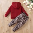 thumbnail image 2 of MuXiKeJi Clothes 4t girls red valentine outfit,Toddler Girl Clothes 2t Cartoon Print Lightweight Pullover Hoodie Sweatshirt and Jogger Sweatpants Clothing Cute 2 Piece Outfits, 2 of 8