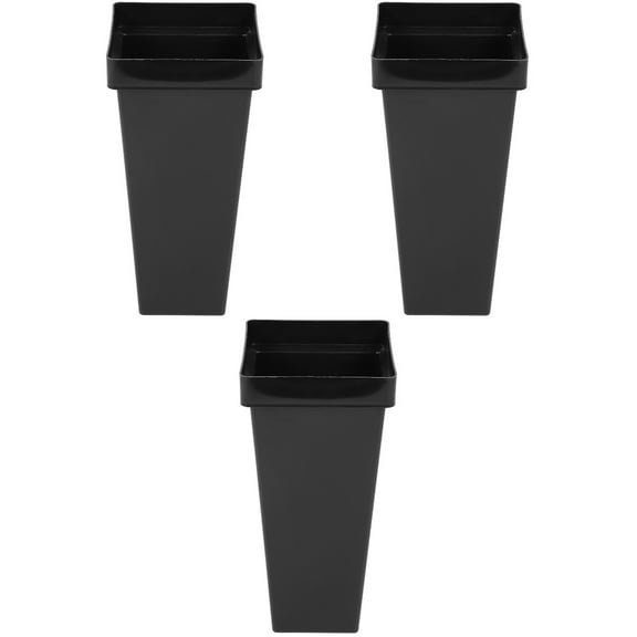 3 PCS Hose Storage Pot Unique Plastic Flower Bucket Flower Vase 41.5x19cm Black