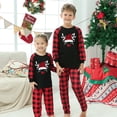 thumbnail image 2 of Odeerbi Matching Family Christmas Pajamas Sets Plaid Sleepwear Parent-Child Xmas Patchwork Plaid Printed Homewear Suits Round Neck 2024 Long Sleeve Two-piece Jammies Sets Loungewear for Kids, 2 of 7