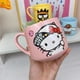 thumbnail image 4 of Taza de agua de dibujos animados Kawaii Sanrio Hello Kitty My Melody Bad Badtz Maru Cerámica antiescaldado Arco Iris Latino, 4 of 4